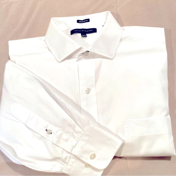 Tommy Hilfiger White  Button Down Shirt - Picture 2 of 7